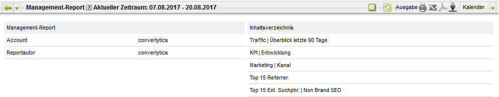 Webtrekk-Dashboard-Inhaltsverzeichnis