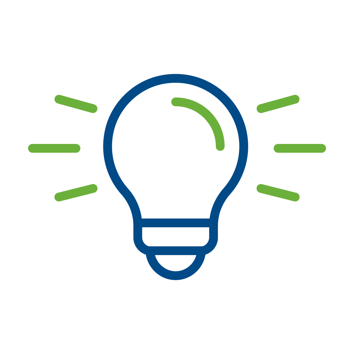 Symbol einer Glühbirne