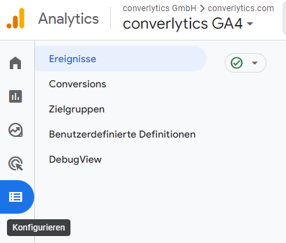 Konfiguration von Zielgruppen in Google Analytics 4